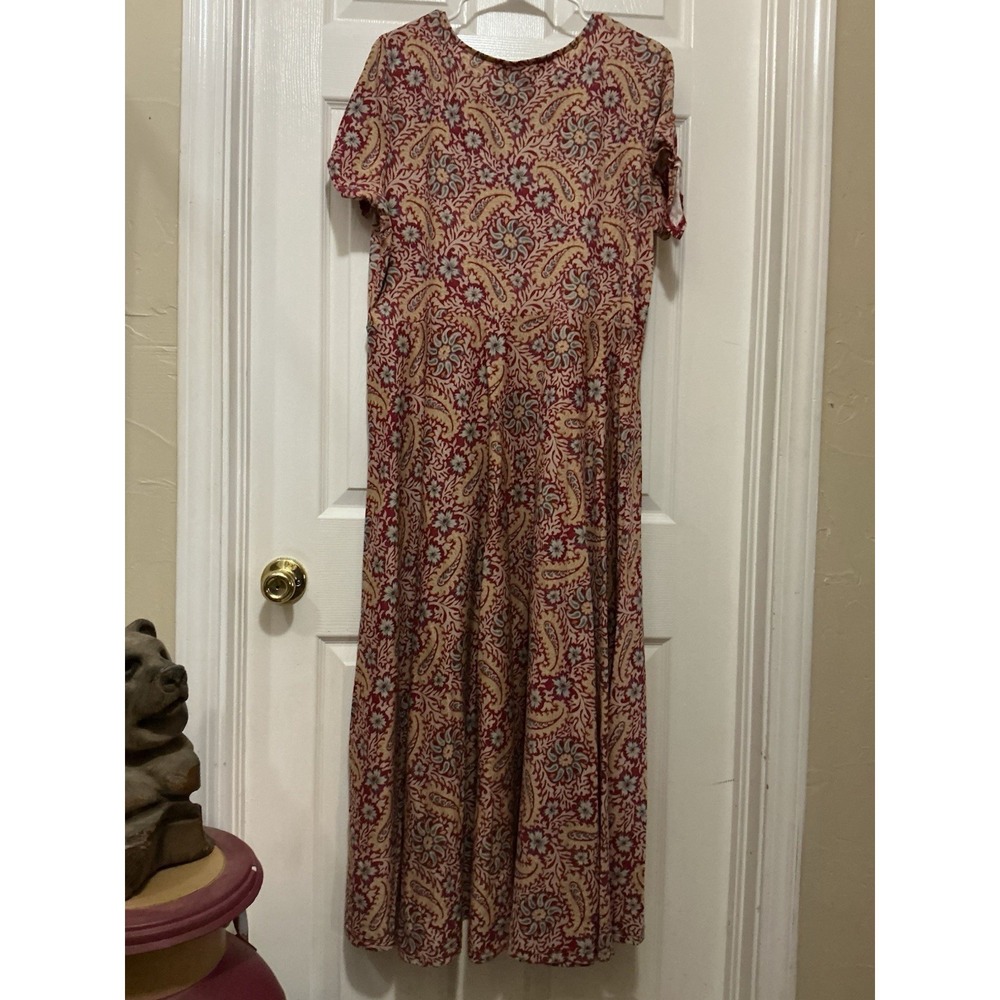 Lauren Ralph Lauren Maxi Dress Women 0X Red Floral Cottage NWT - Picture 2 of 4